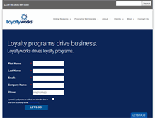 Tablet Screenshot of loyaltyworks.com